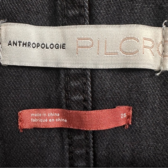 Anthropologie Pilcro Black Denim Overalls Women’s Size 26 - Picture 7 of 9